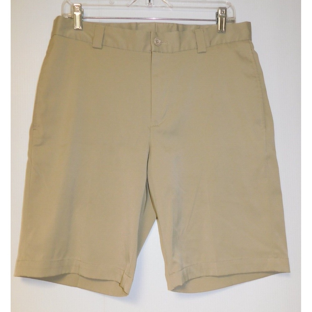 Slazenger‎ Golf Shorts Men's Sz 32 Beige Casual Flat Front